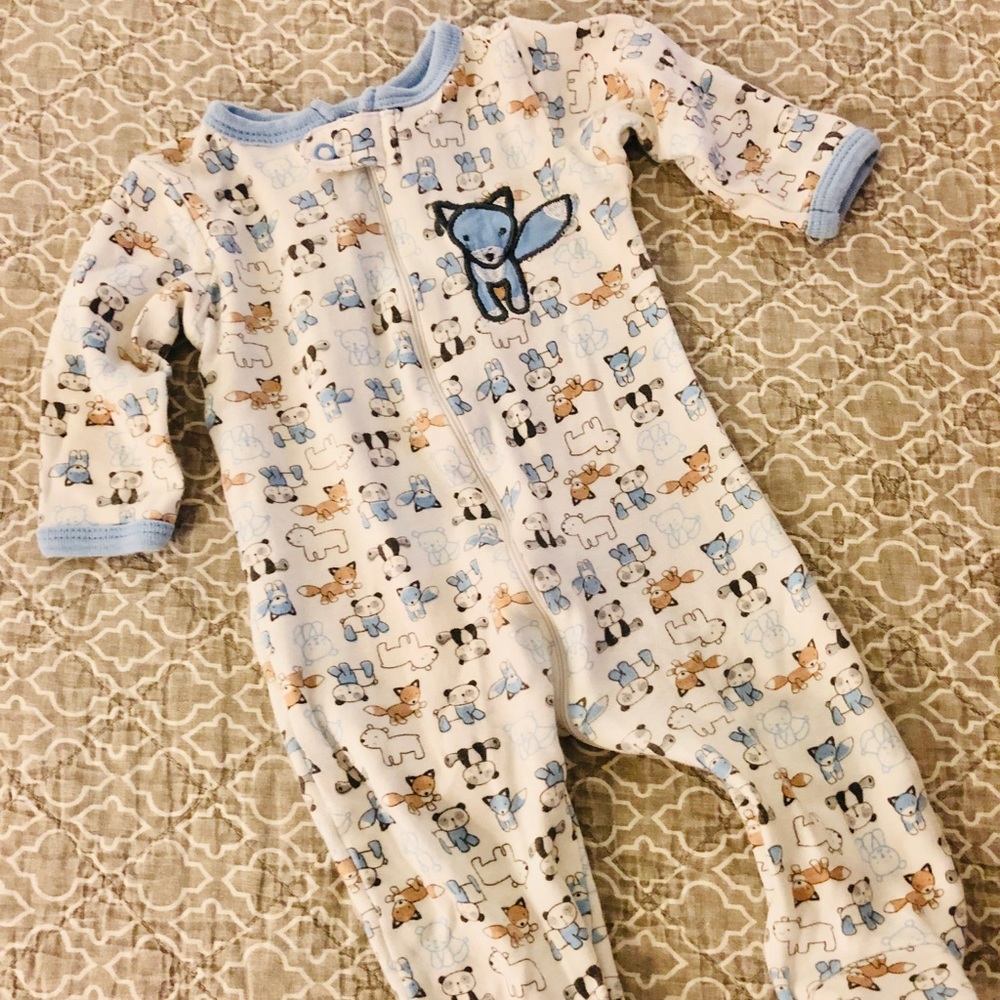 Baby boy sleep and play bodysuit